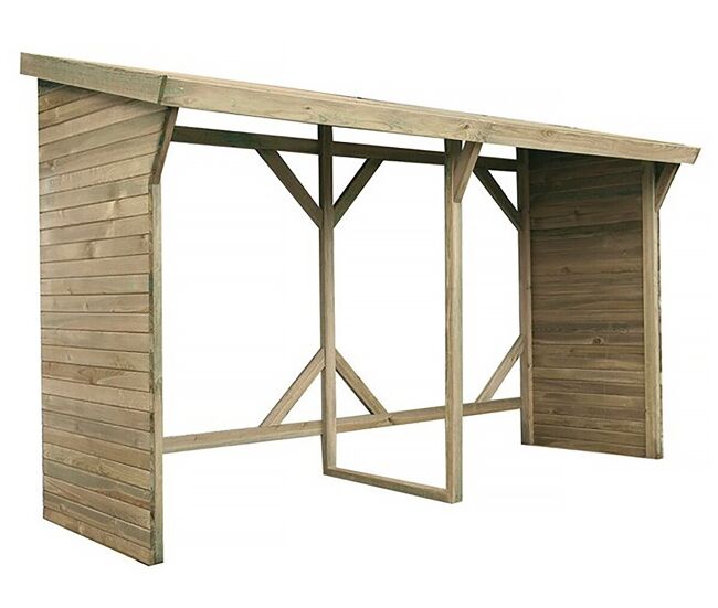 Abrigo de toras - 2,5 m² - 2,78 x 0,90 x 1,85 m - 5 stères