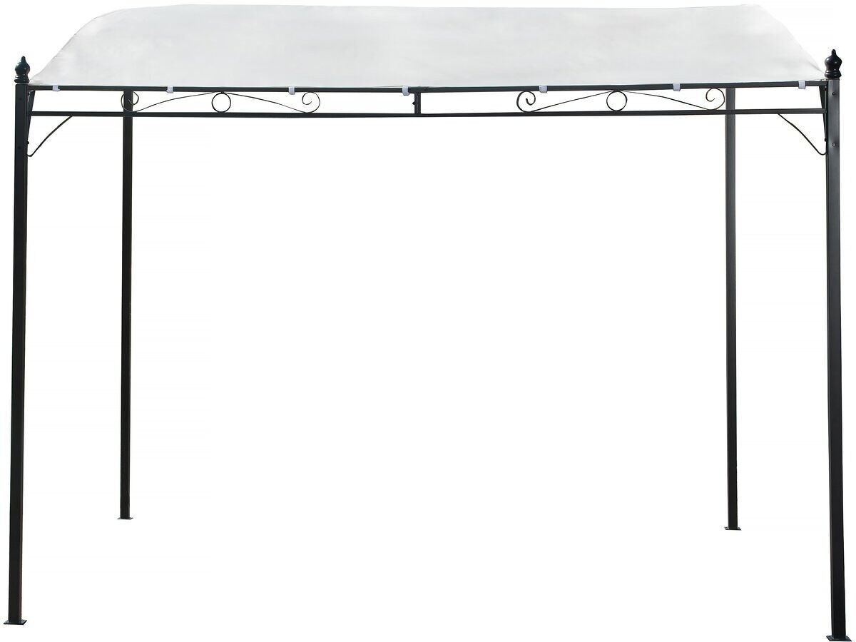 Pérgula metálica inclinada - 3 x 2,5 m - bege
