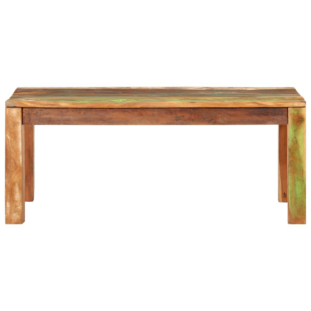 Mesa de centro, mesa baixa, 110x55x40 cm madeira sólida recuperada
