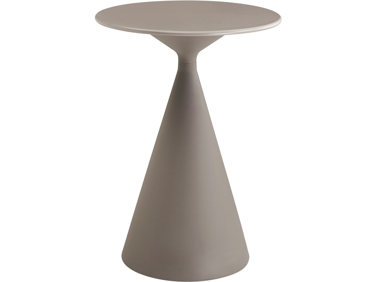 Mesa alta de jardim estilo bistrô 80 cm <> - cinza-escuro