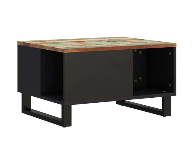 Mesa de centro, mesa baixa, 60x50x35 cm madeira recuperada maciça