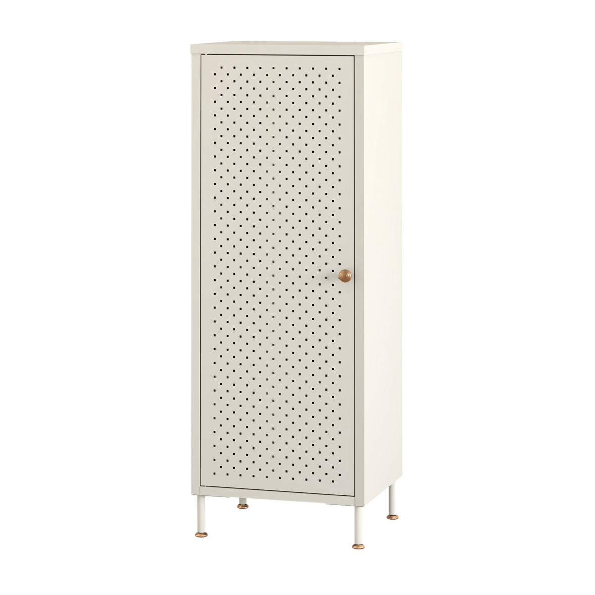Sapateira coleraine 1 porta 115x43x35 cm branco creme [en.casa]