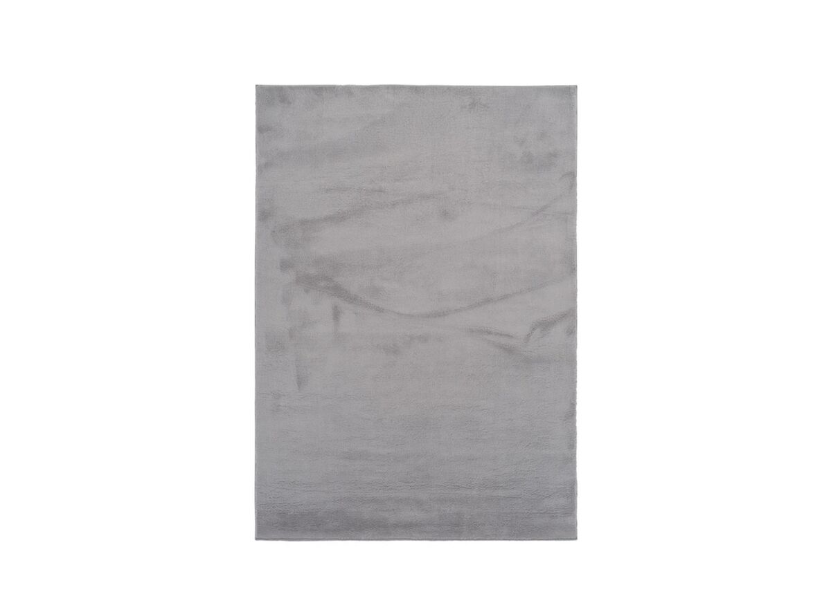 Tapete desgrenhado 120x160 cm, prata simples