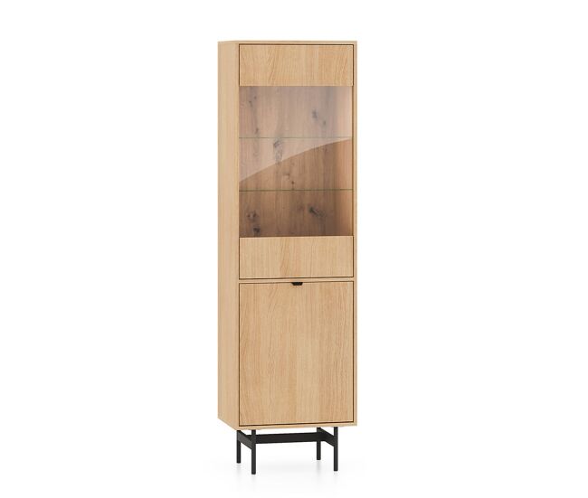 Vitrina 2 portas nila madeira