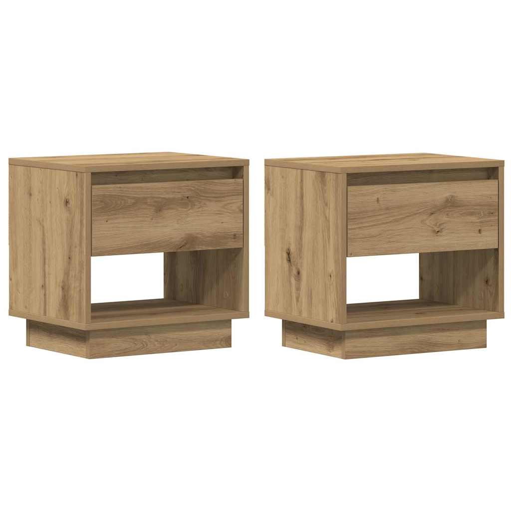 Soluna home - mesas de cabeceira madeira 45 x 35 x 44 cm