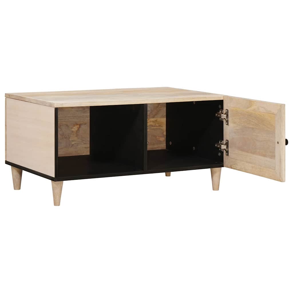 Mesa de centro, mesa baixa, bege 80 x 50 x 40 cm madeira de acácia maciça