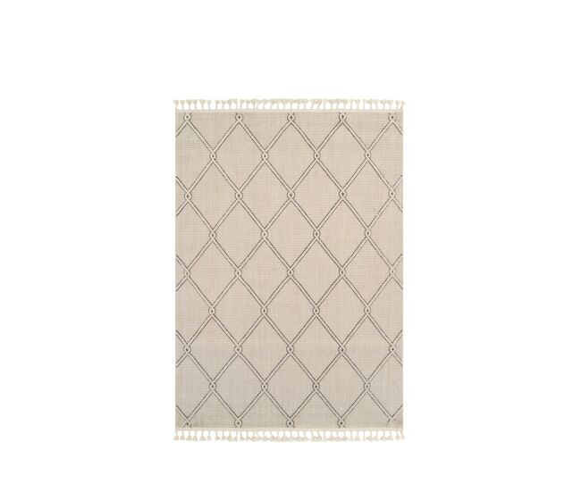 Tapete 200x290 cm, creme/antrathcite