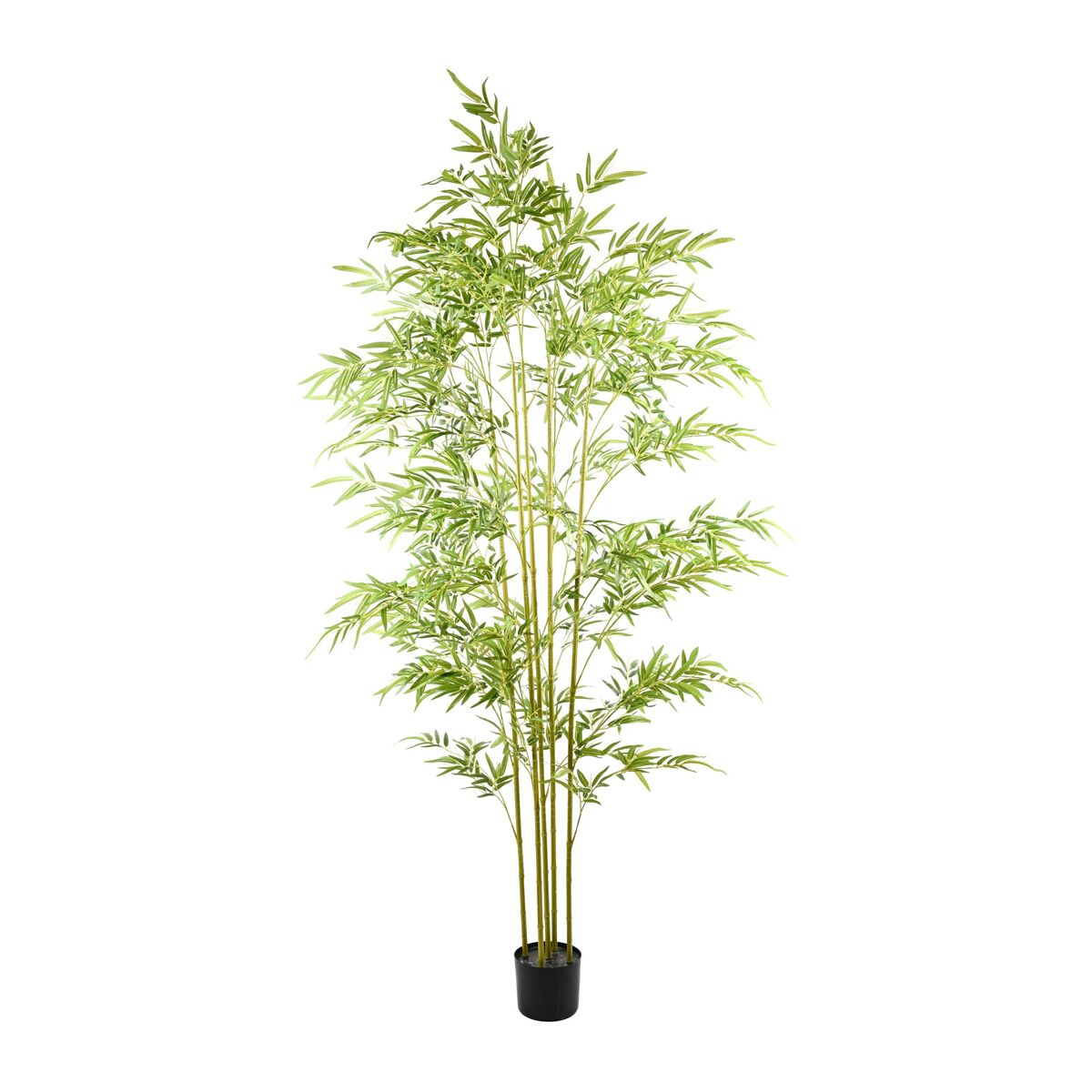 Bambu artificial de 190 cm - planta decorativa grande e realista com canas naturais, ideal para interiores