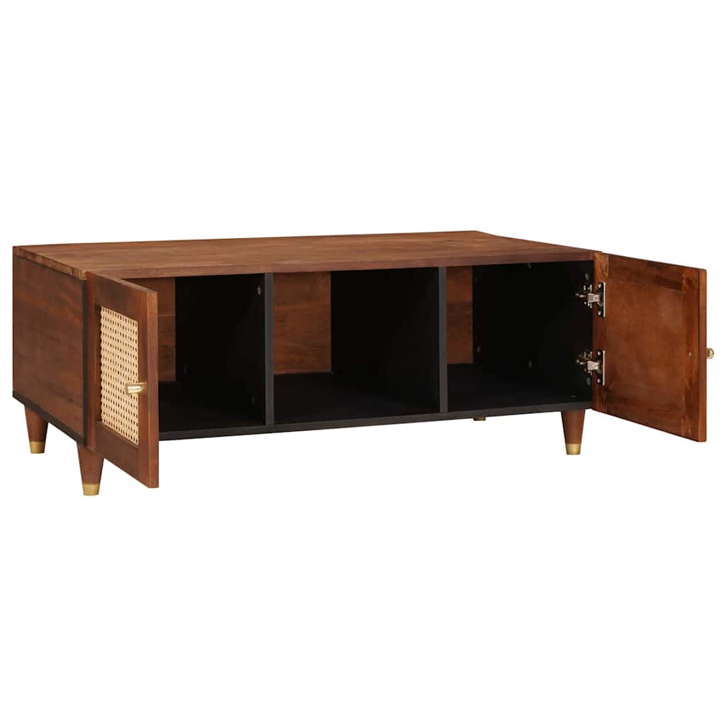 Mesa de centro, mesa baixa, 100 x 54 x 40 cm madeira de manga maciça