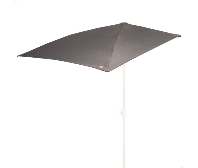 Aktive guarda-sol de parede retangular para jardim gris 160x100 cm