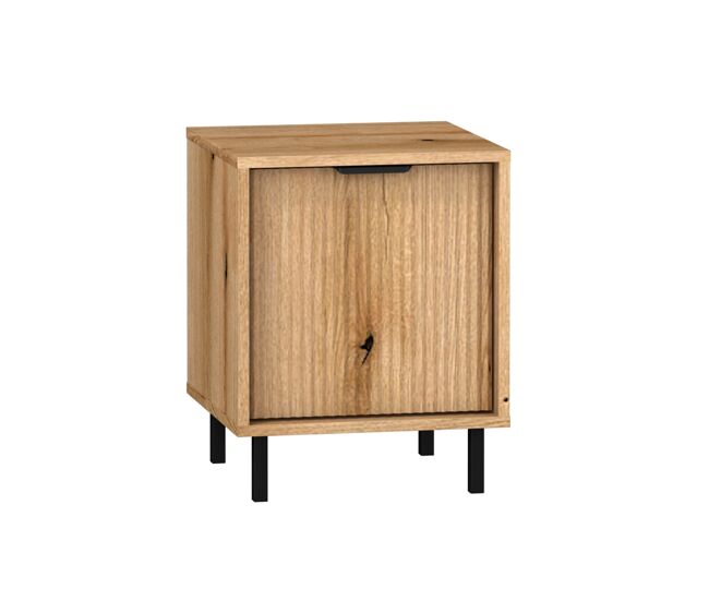 Mesa de cabeceira soly de madeira com 1 porta