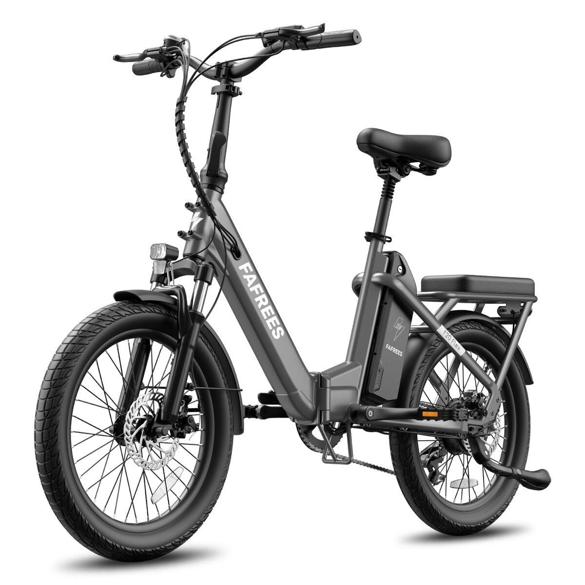 Fafrees f20 flex e-bike dobrável - motor 250w bateria 36v25ah 95km - preto