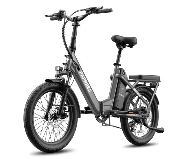 Fafrees f20 flex e-bike dobrável - motor 250w bateria 36v25ah 95km - preto