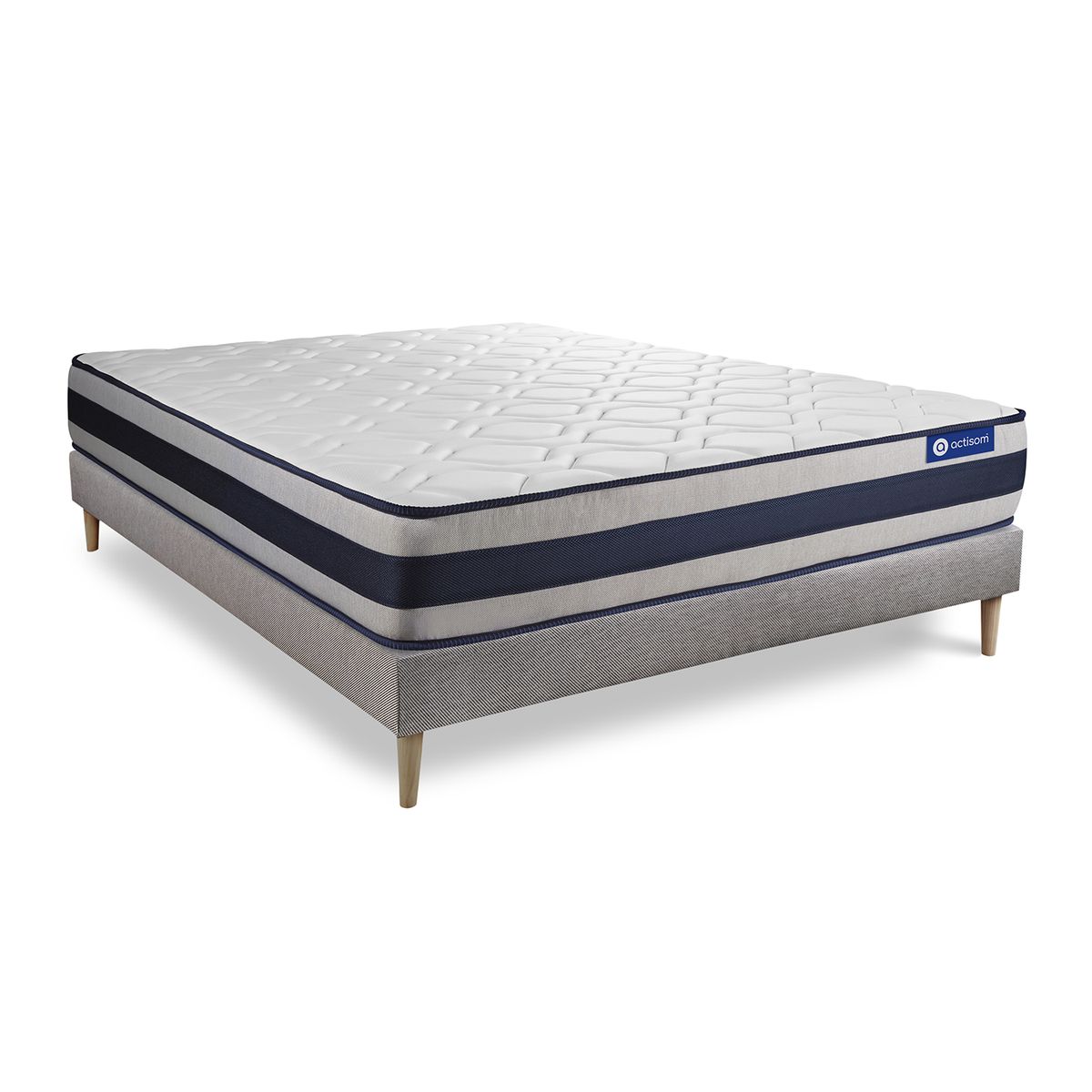 Conjunto de colchão e base 200x200 cm - actiflex ergo