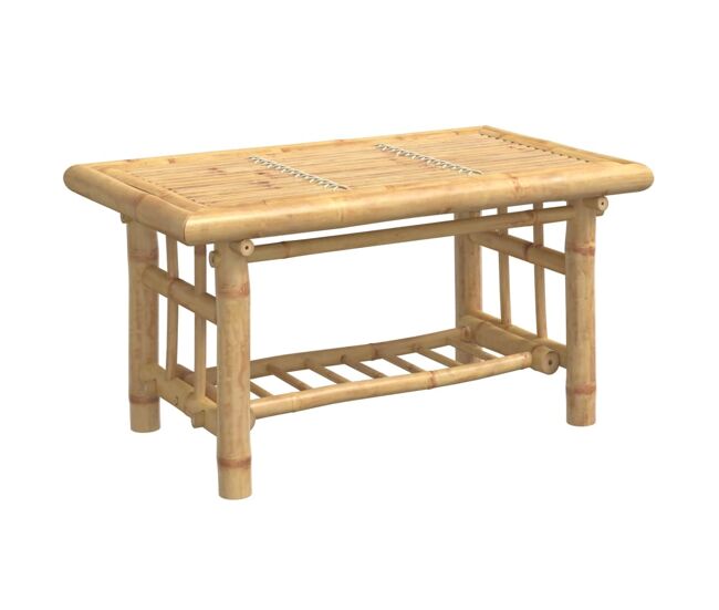 Mesa de centro, mesa baixa, 70x45x36 cm bambu