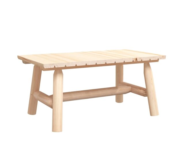 Mesa de centro, mesa baixa, 90x50x41 cm madeira de abeto maciça