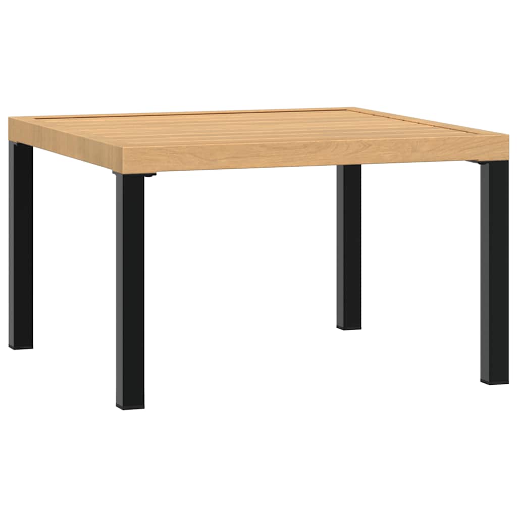 Mesa de centro, mesa baixa, para jardim 65x65x40 cm alumínio preto