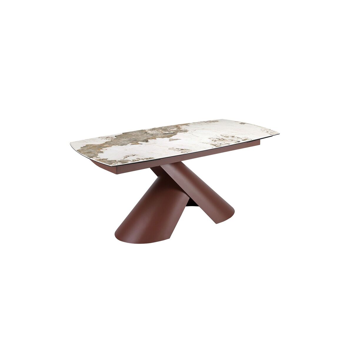 Angel cerda mesa de jantar extensível oval porcelânico