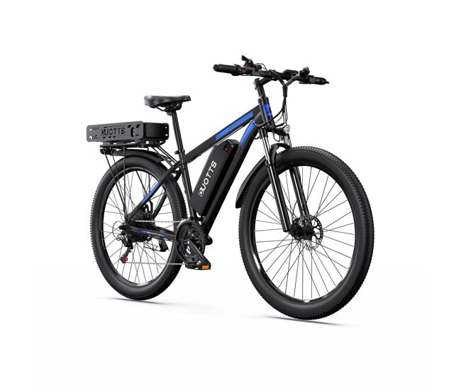 Bicicleta électrique duotts c29-k - bateria 48v15ah+48v22.5ah pneus de 29” travões a disco hidráulicos - bleu noir
