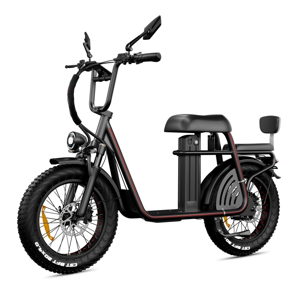 Bicicleta elétrica | drvetion | et20 | 750w 48v15ah 20" freio hidráulico ebike - preto