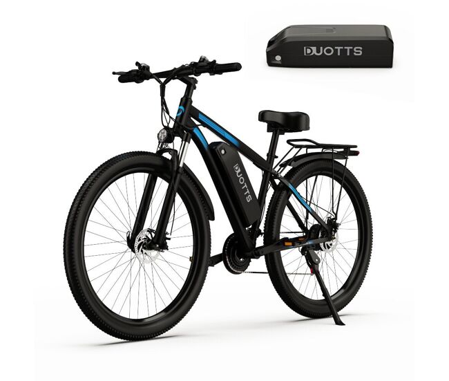 Bicicleta électrique dupla bateria duotts c29 - bateria 720wh autonomia 60km - noir