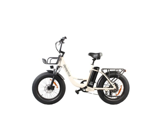Univercycle b5 bicicletas eléctricas - motor 250w bateria 48v13ah 20 polegadas pneus travão a disco hidráulico - blanc