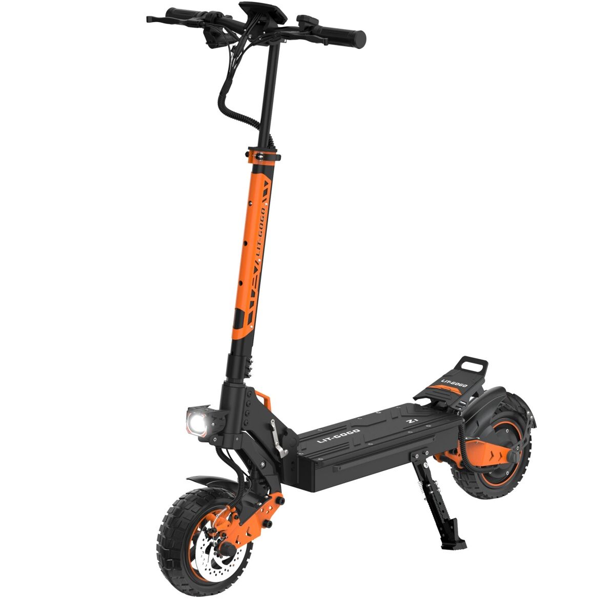 Sumeide lit-z1 patinete électrique bateria 48v15,6ah, freios a disco, design dobrável - orange