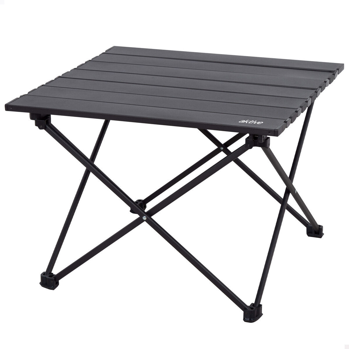 Aktive camping mesa dobrável para camping com mecanismo anti-tombamento 43x40x31 cm