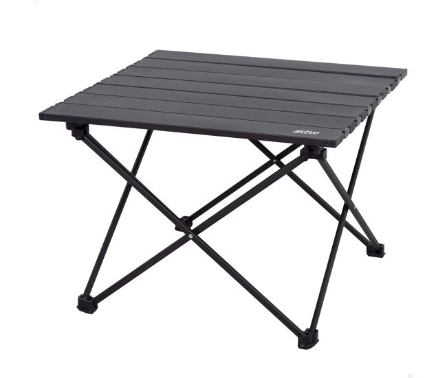 Aktive camping mesa dobrável para camping com mecanismo anti-tombamento 43x40x31 cm