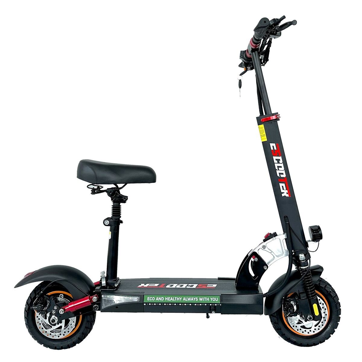 Trotinete électrique emanba l10 bateria 48v13ah pneus10'' travões de disco dianteiros e traseiros - noire