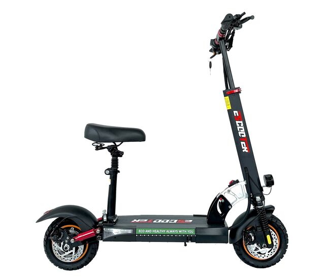 Trotinete électrique emanba l10 bateria 48v13ah pneus10'' travões de disco dianteiros e traseiros - noire