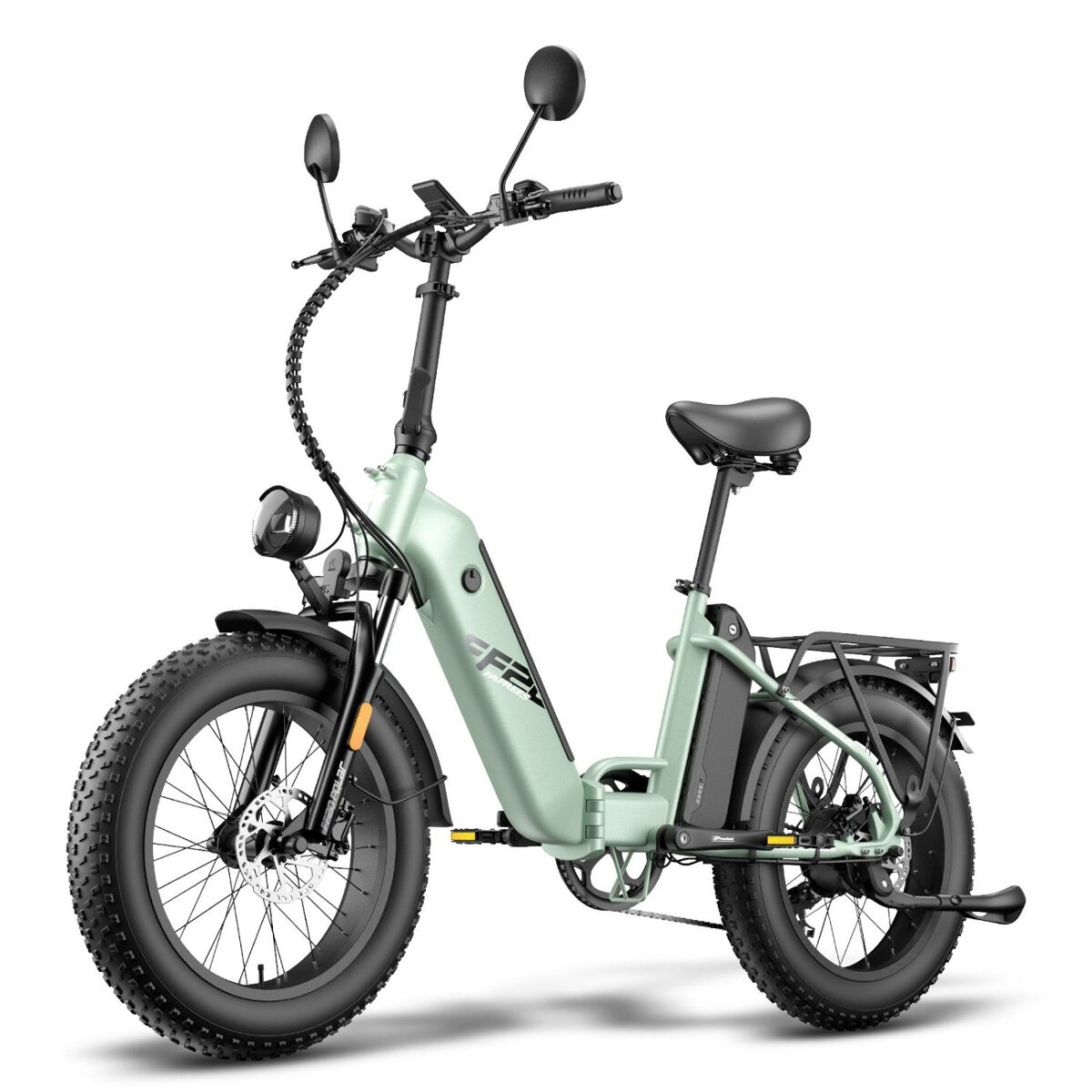 Bicicleta elétrica fafrees ff20 polar - bateria 48v12*2ah 20" travão a disco hidráulico - verde