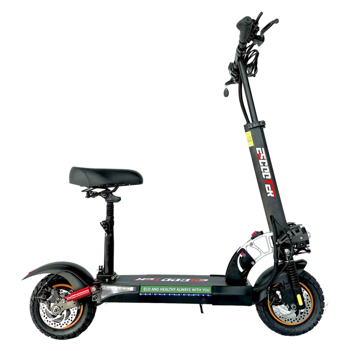 Trotinete électrique emanba l10 pro bateria 48v16ah pneus10'' travões de disco dianteiros e traseiros - noire