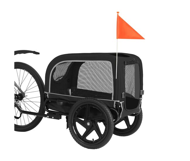 Sepnine 20303n trailer para pets – dobrável, impermeável, 23kg - gris