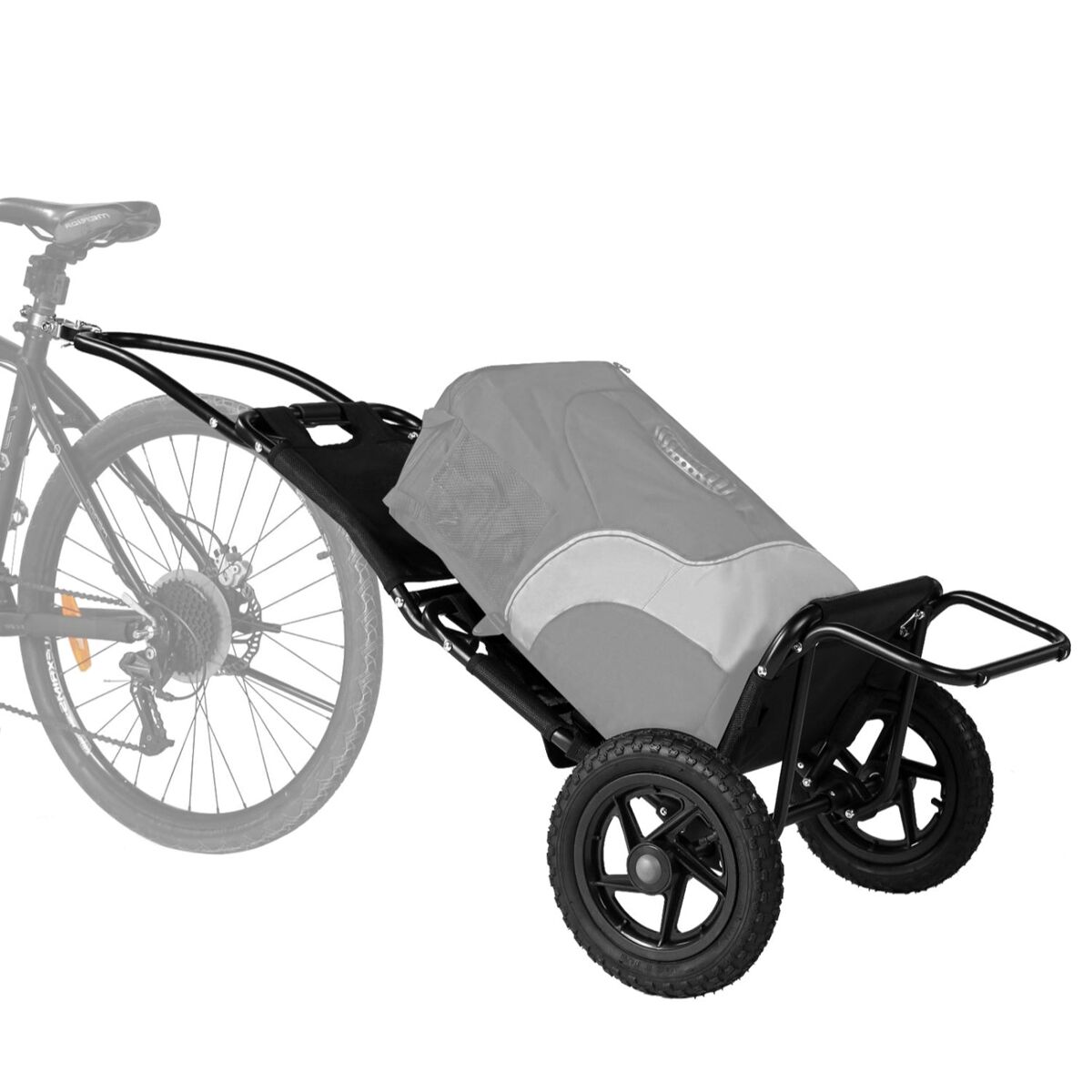 Sepnine 8009t trailer 20kg, alumínio, dobrável, rodas 30,48cm  -noir