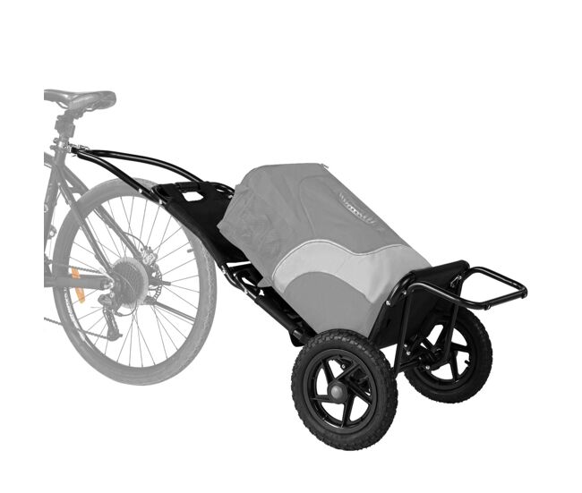 Sepnine 8009t trailer 20kg, alumínio, dobrável, rodas 30,48cm -noir