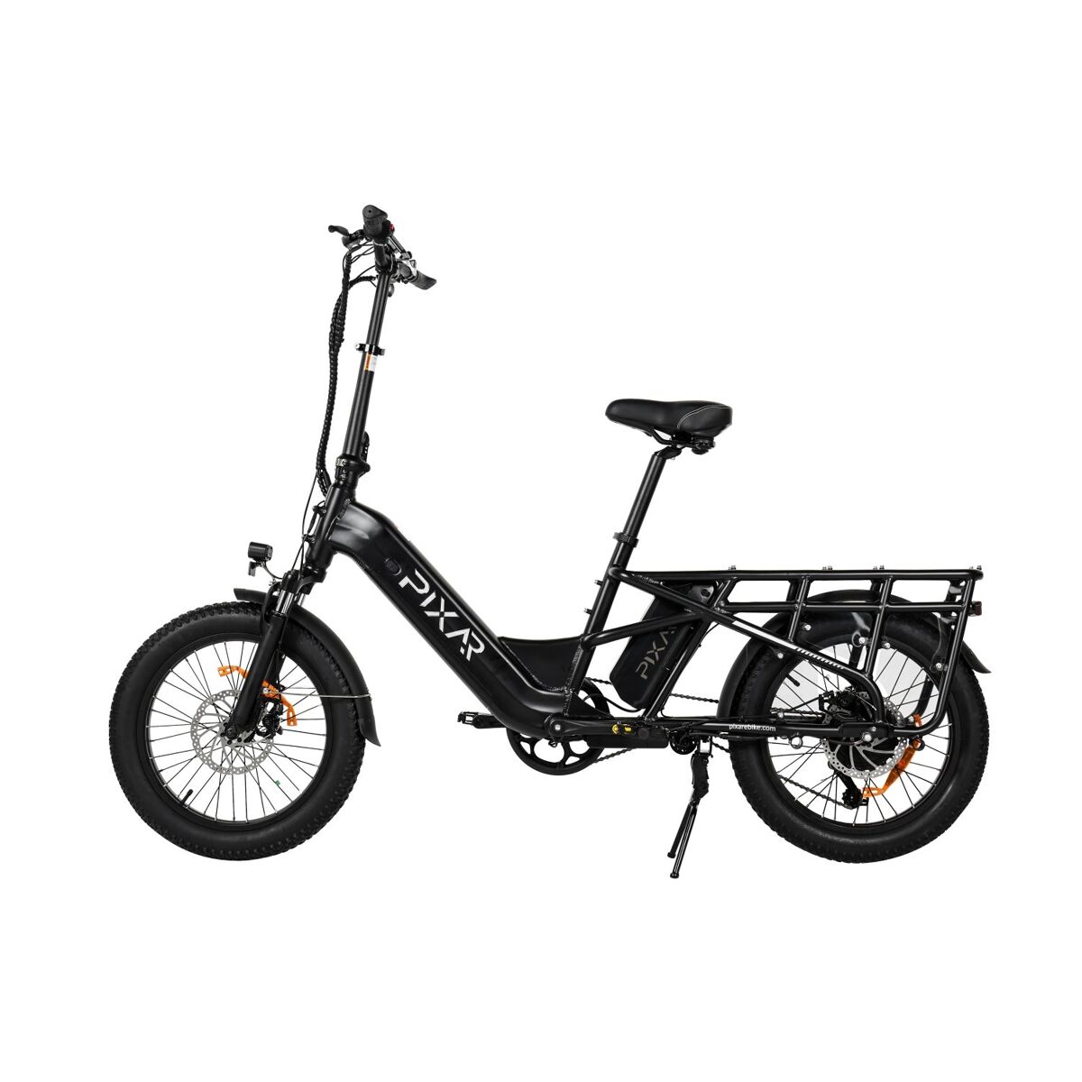 Pixar plus7 48v 20,4ah fat tire bicicleta elétrica preto
