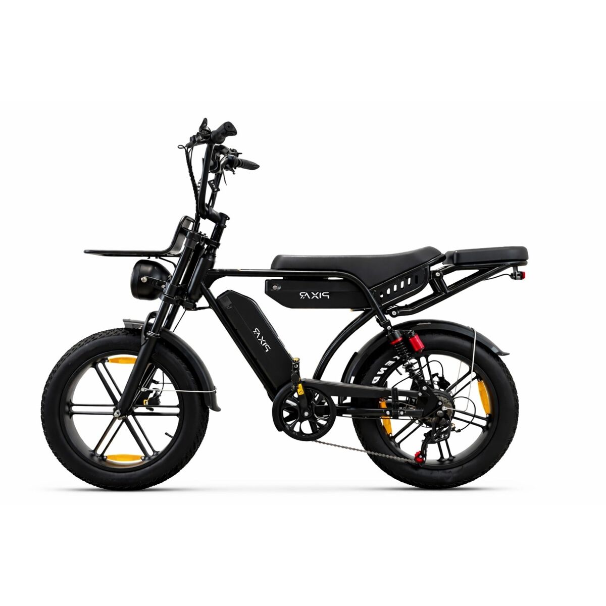 Pixar m9 e-bike - motor 250w bateria 48v17.5ah+17.5ah 20x4 travões hidráulicos - preto