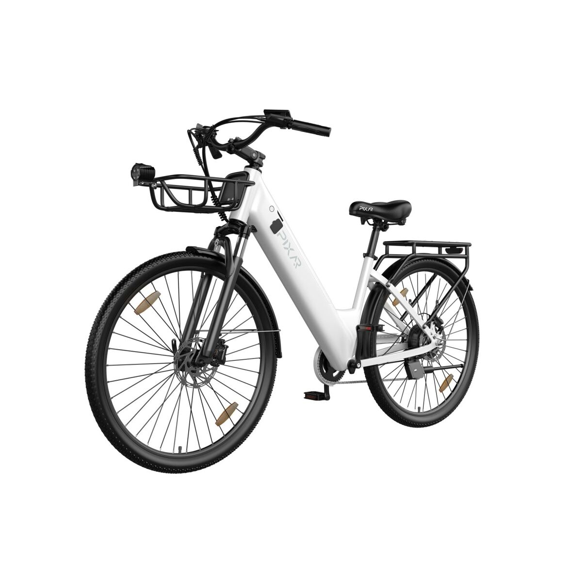 Pixar c1 pro e-bike - motor 250w bateria 36v18ah 28x1.95 travões hidráulicos - blanc