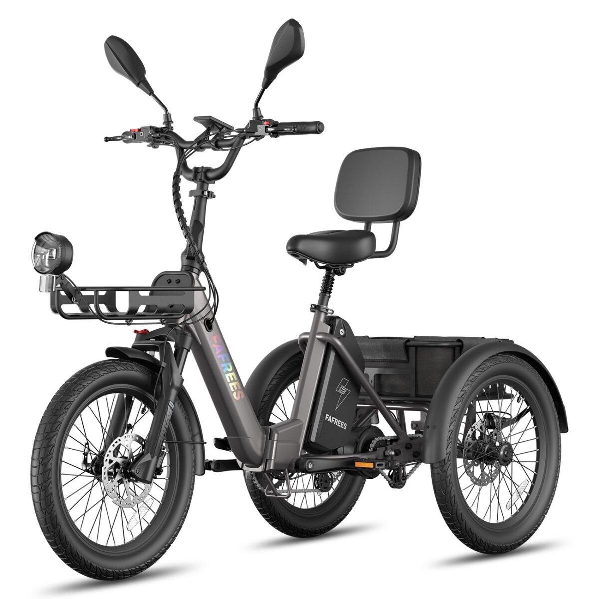 Fafrees f20 mate ii bicicletas eléctricas - motor 250w bateria 48v21ah 20 polegadas pneus travão a disco hidráulico - noir-chumbo