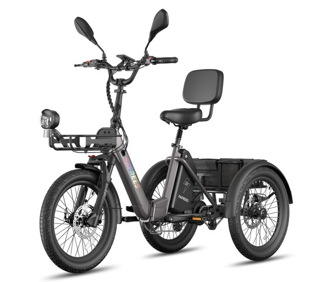 Fafrees f20 mate ii bicicletas eléctricas - motor 250w bateria 48v21ah 20 polegadas pneus travão a disco hidráulico - noir-chumbo