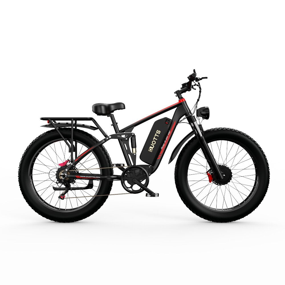 Bicicleta électrique duotts s26 - bateria960wh autonomia 60km - noir