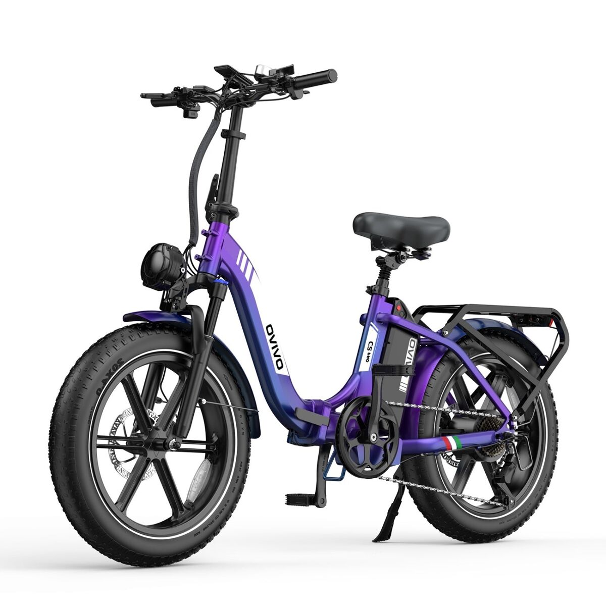 Ovivo c2 pro e-bike - motor 250w bateria 48v18ah 20polegadas travões hidráulicos - camaleão