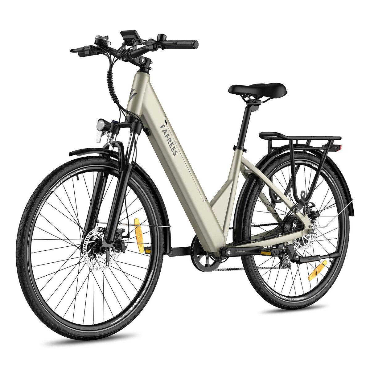 Fafrees f28 pro e-bike - motor 250w bateria 36v15ah 55km - champanhe