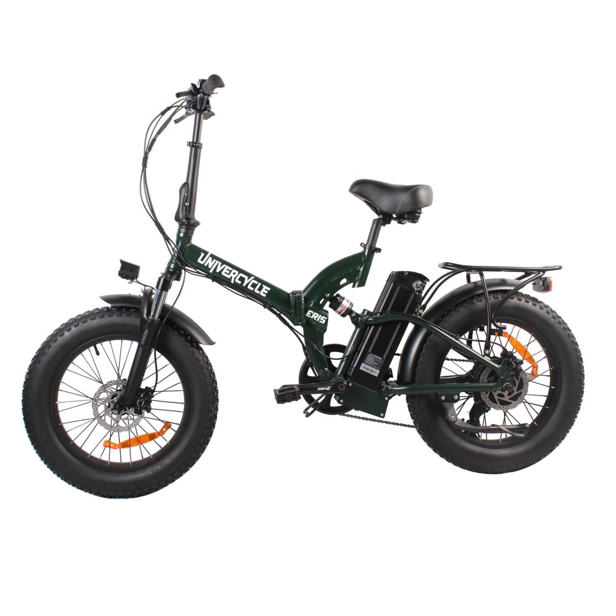 Univercycle b4 bicicletas eléctricas bateria 48v13ah 20 polegadas pneus travão a disco hidráulico - verde