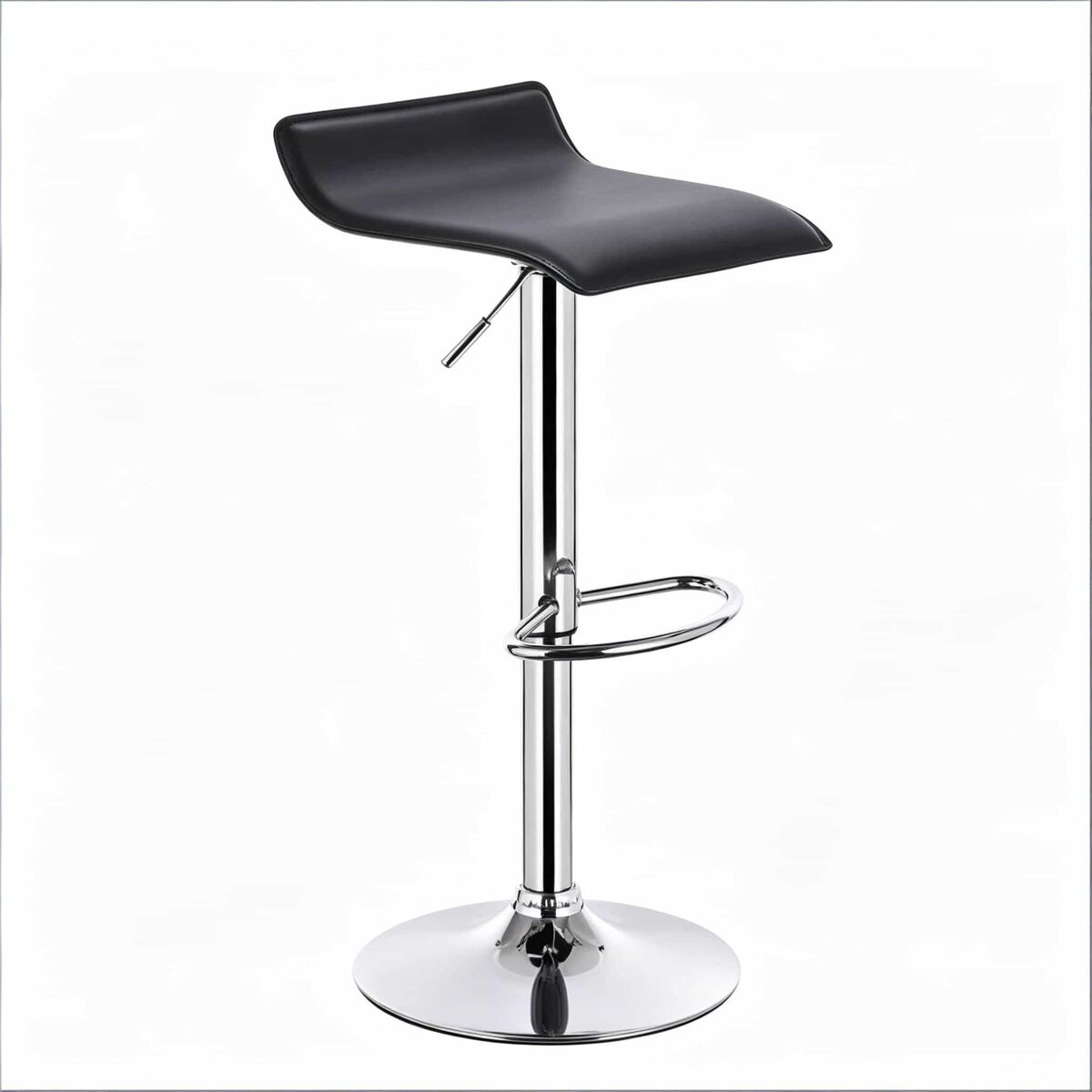 Bancos altos 38,5 x 39 cm - giratório, cadeira de pequeno-almoço e de jantar - preto