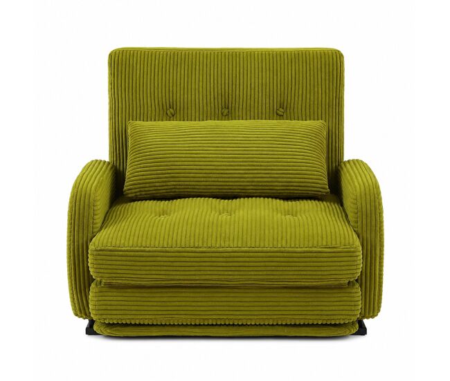 Poltrona individual homemiyn com puff acolchoado e estrutura sólida