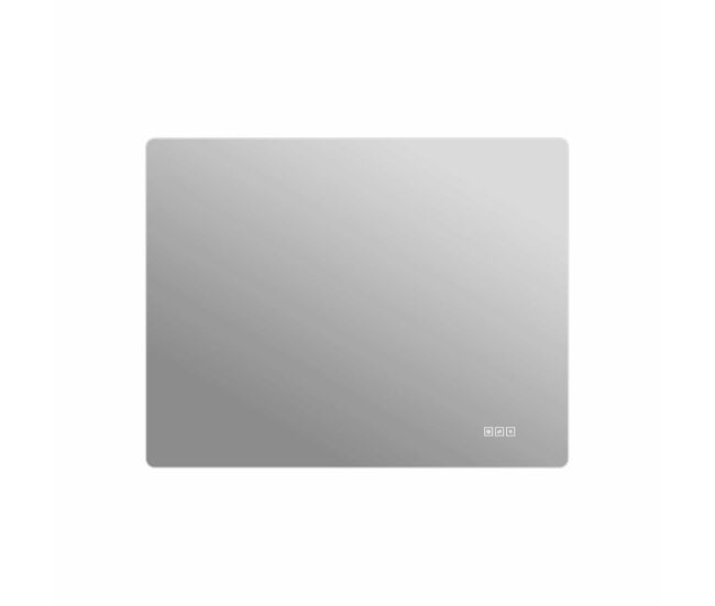 Espelho de casa de banho led 70×90 cm - sem moldura, retroiluminado, regulável com controlo tátil, 3 temperaturas de cor, antiembaciamento, espelho hd