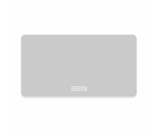 Espelho led para casa de banho 60 x 100 cm - retroiluminado, antiembaciamento, 3 tons de luz, regulação contínua, função de memória, ip44, montagem