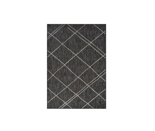 Tapete exterior 200x290 cm, seixos/cinzento claro